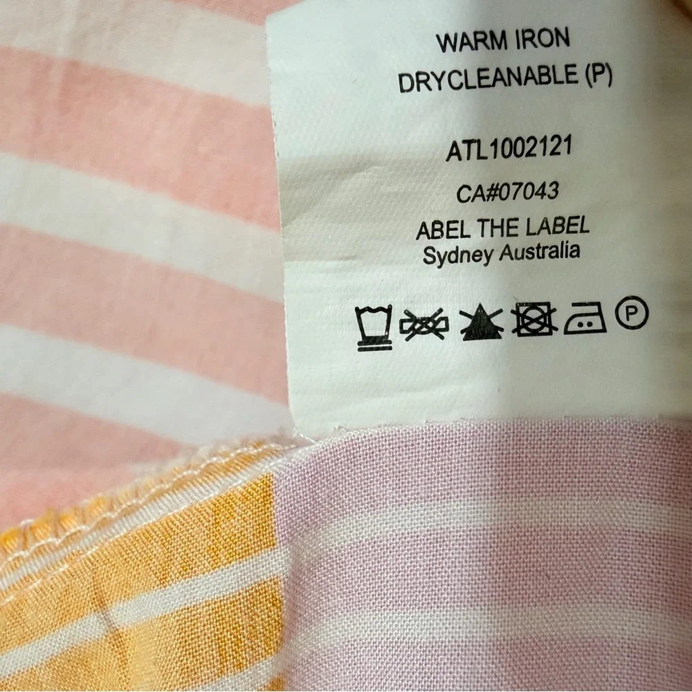 Abel the Label Boho Patchwork Tiered Maxi Dress XS Multicolor Smocked Strapless - Picture 6 of 7